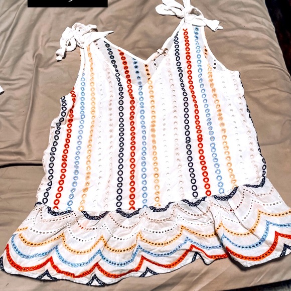 Colorful Ruffled Tank Top - Picture 1 of 1